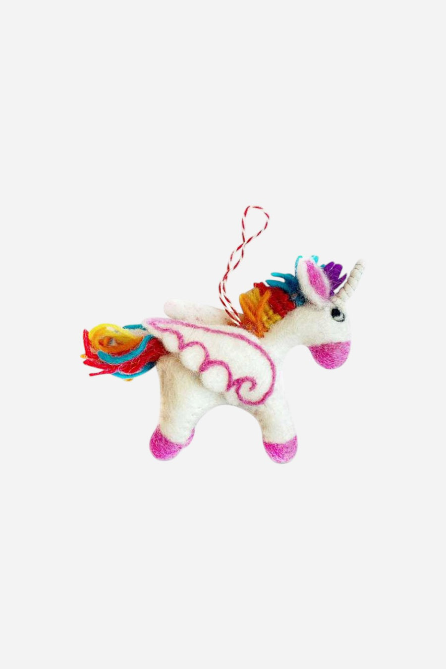 Felt Wool Unicorn Ornament