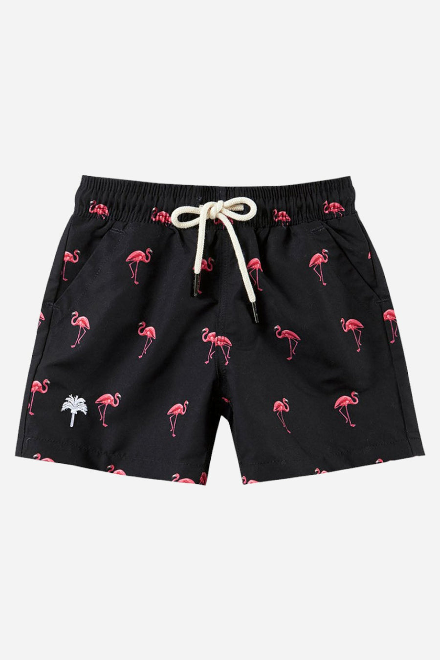 OAS Kid Black Flamingo Swim Trunks