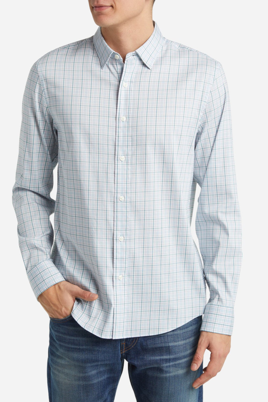 Faherty Movement Button-Up Shirt in Seaside Way Plaid