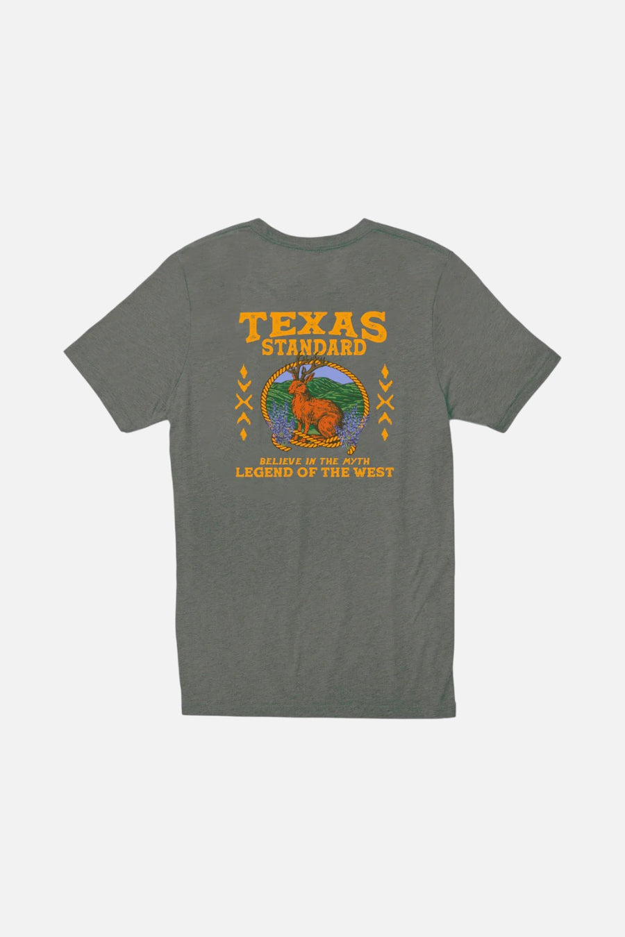 Texas Standard Jackalope Heritage Tee in Green