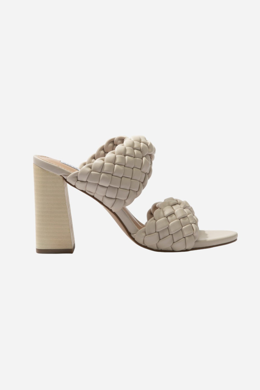Steve Madden Twisted Block Heels in Bone