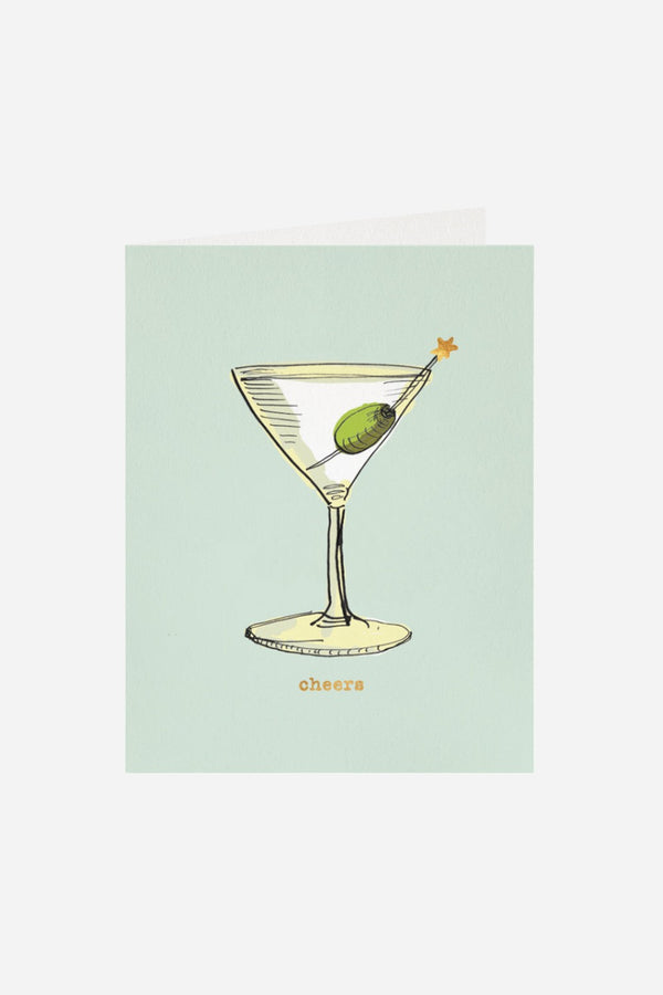 Halfpenny Postage Dry Martini Congrats Card
