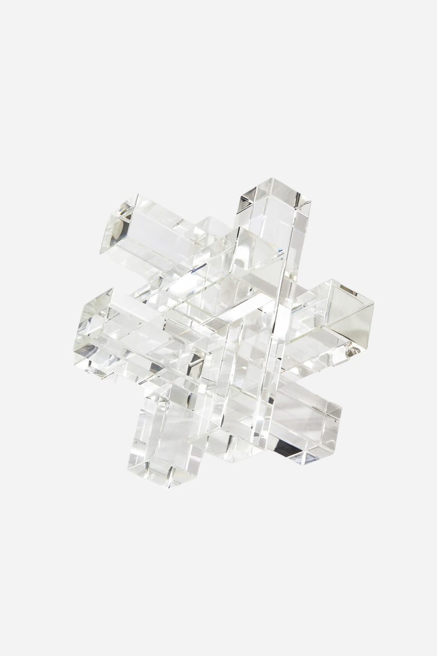 Tizo Crystal Glass Interlock Object