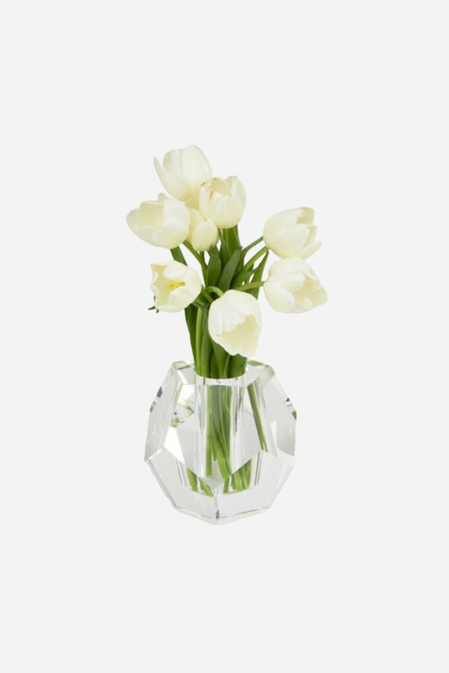 Tizo Diamond Cut Crystal Glass Vase