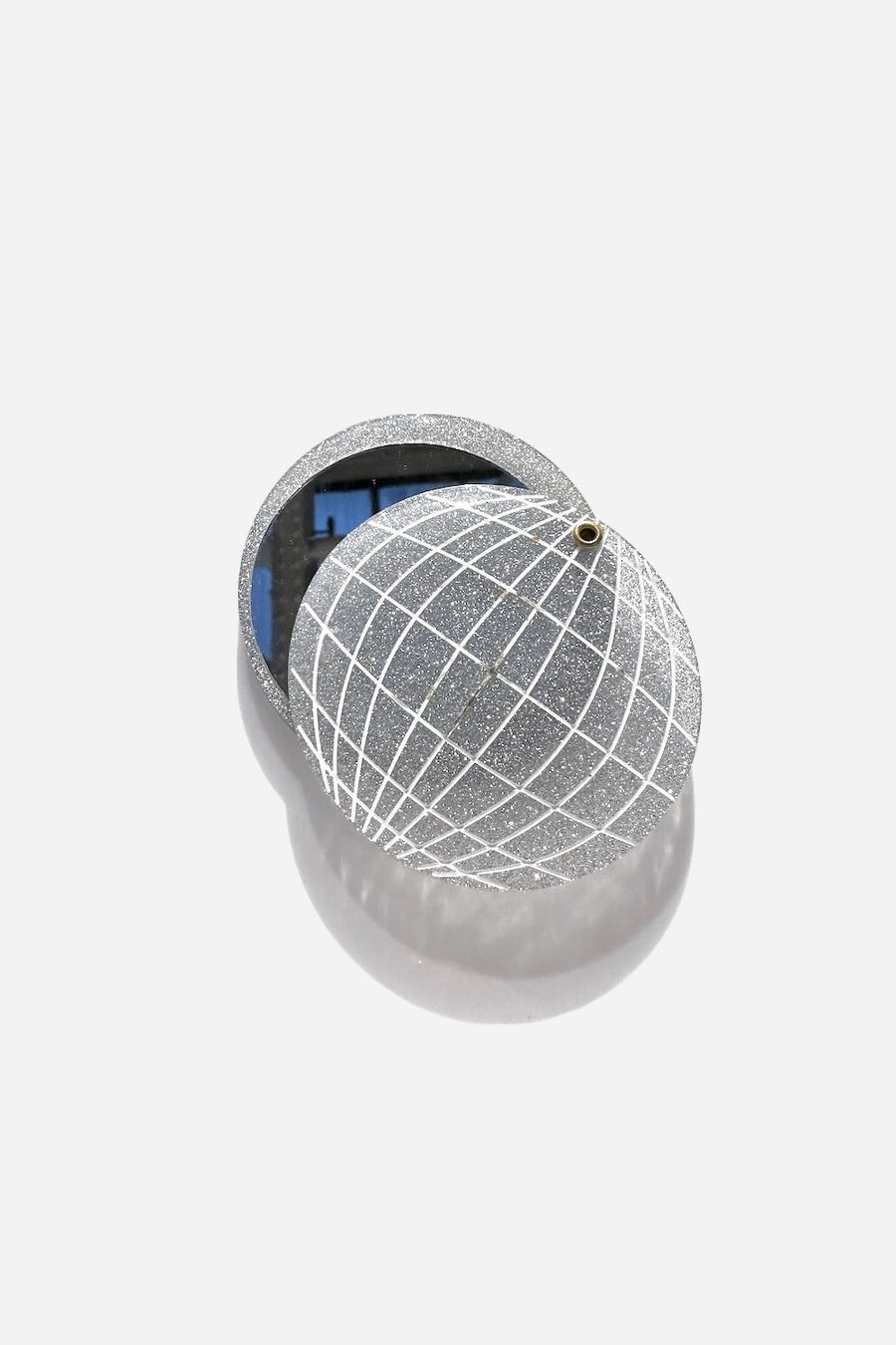 Solar Eclipse Hand-painted Disco Ball Compact Mirror