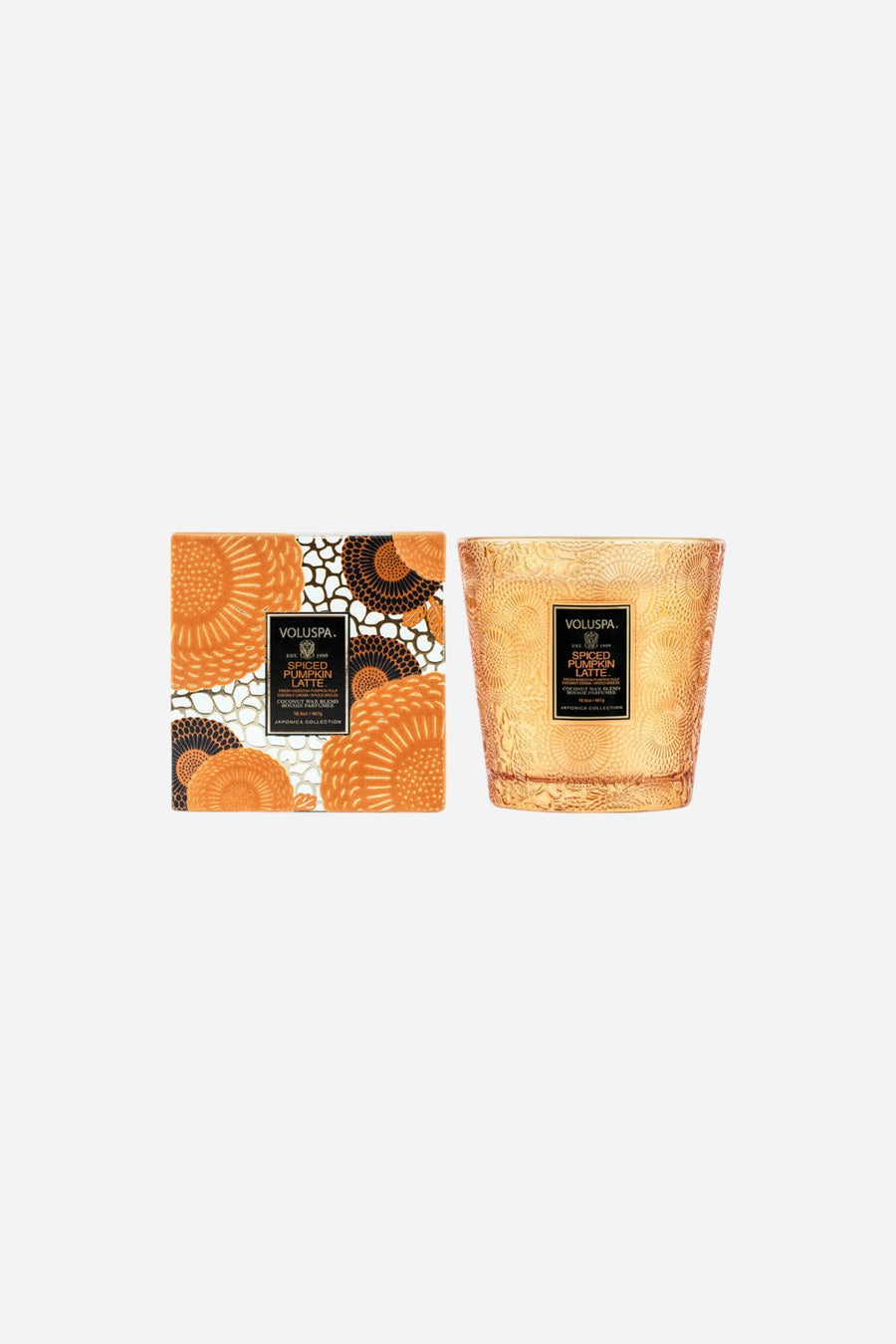 Voluspa Spiced Pumpkin Latte 2-Wick Glass Candle