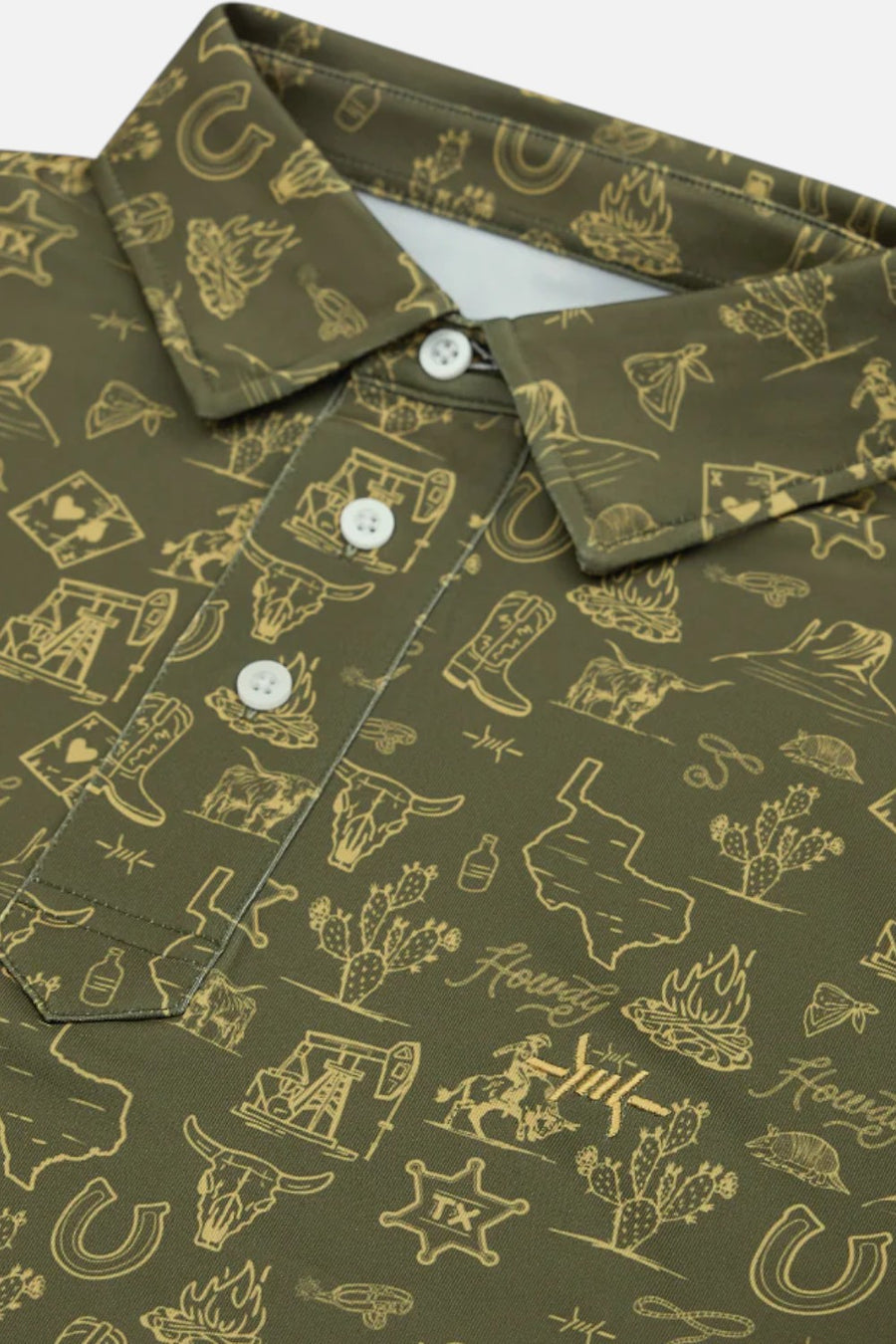 Texas Standard Traditions Polo in Outlaw Agave Green