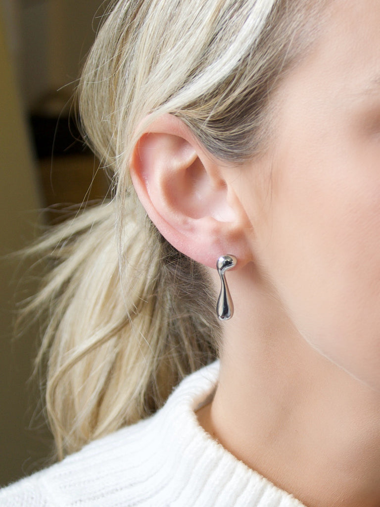 Farrah B Drippin' Statement Earrings in Gold
