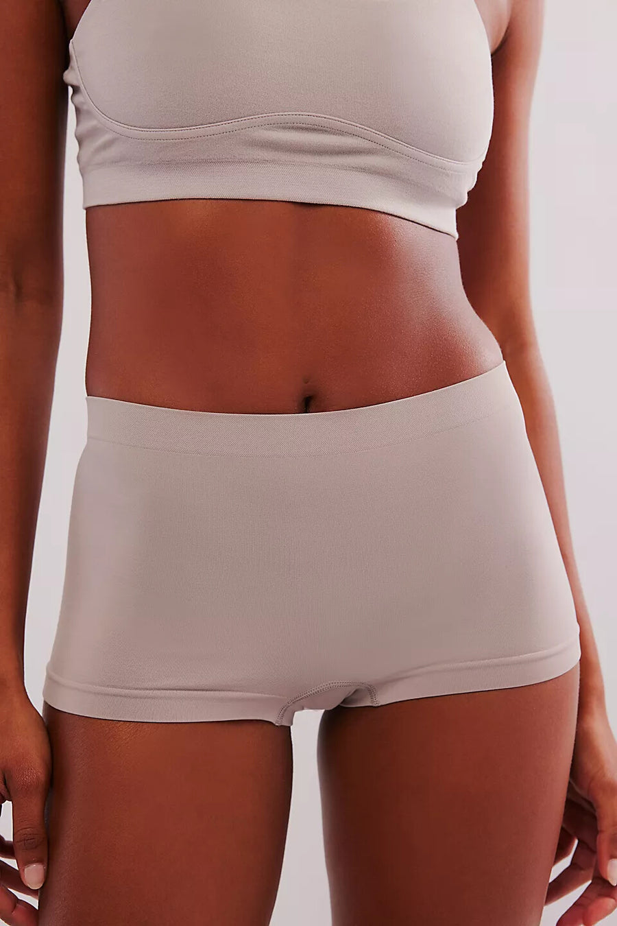 Free People Ultimately Soft Boyshort Briefs in Phantom