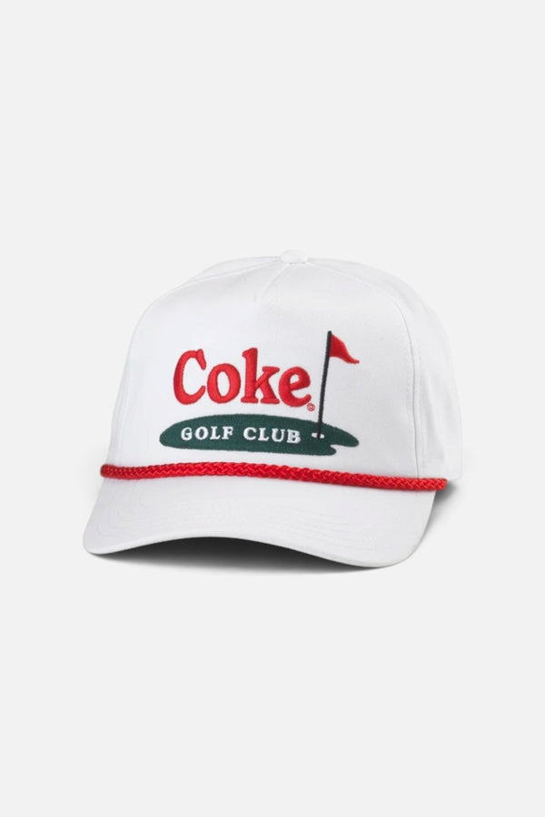 American Needle Coke Roscoe Golf Hat in White