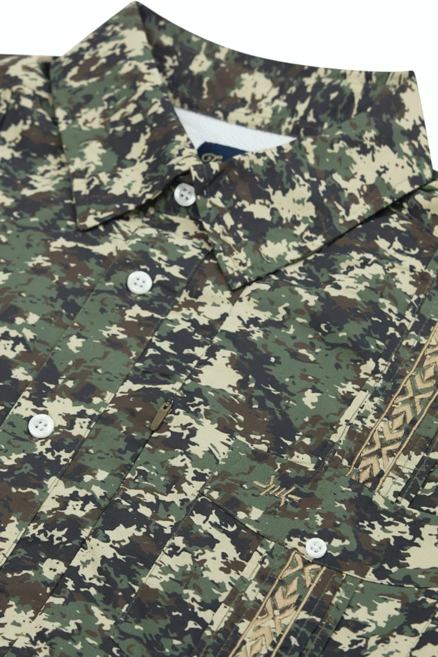 Texas Standard Guayabera Libre Short Sleeve Shirt in Field Camo
