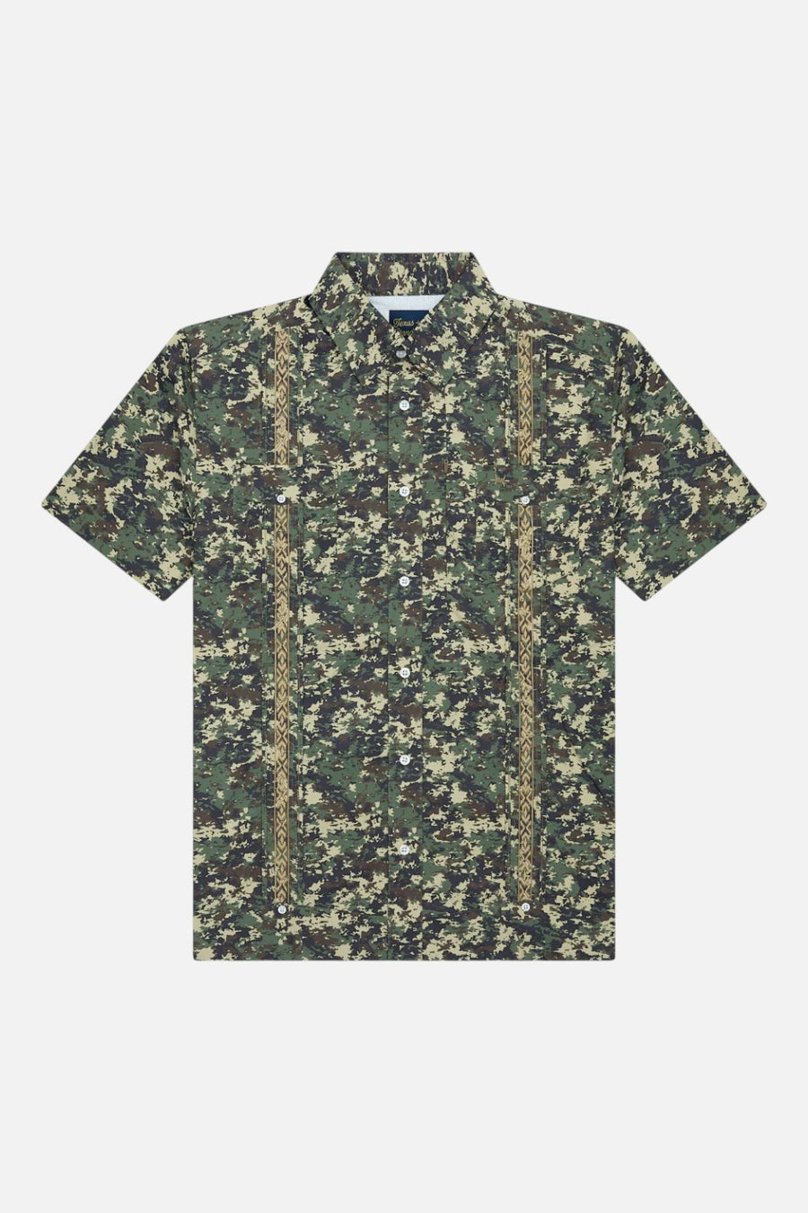 Texas Standard Guayabera Libre Short Sleeve Shirt in Field Camo