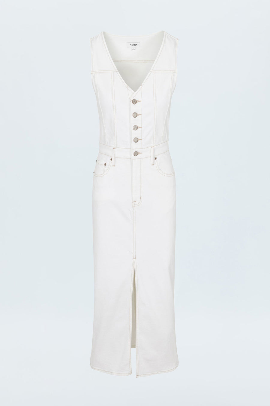 Pistola Alex Midi Dress in Le Blanc