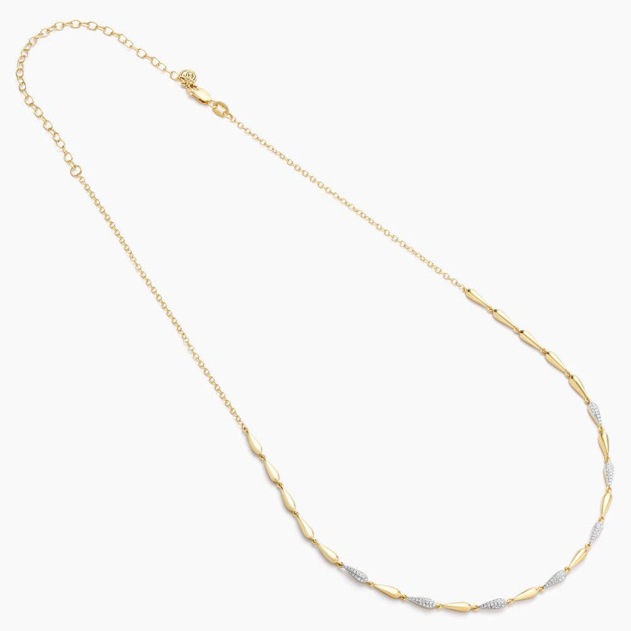 Ella Stein Raindrops Falling Chain Necklace in Yellow Gold