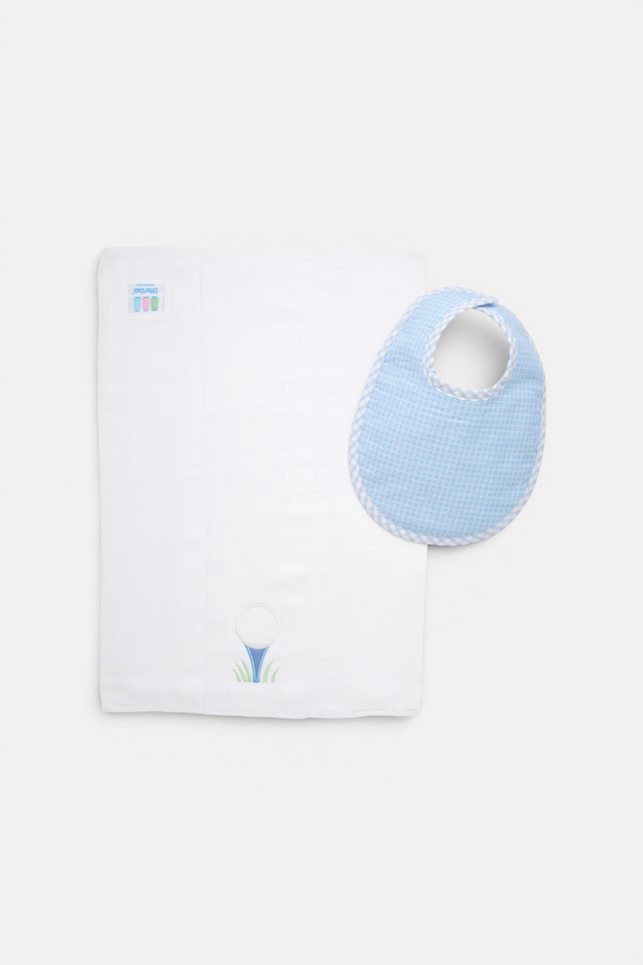 3 Marthas Golf Bib & Burp Box Set – back view