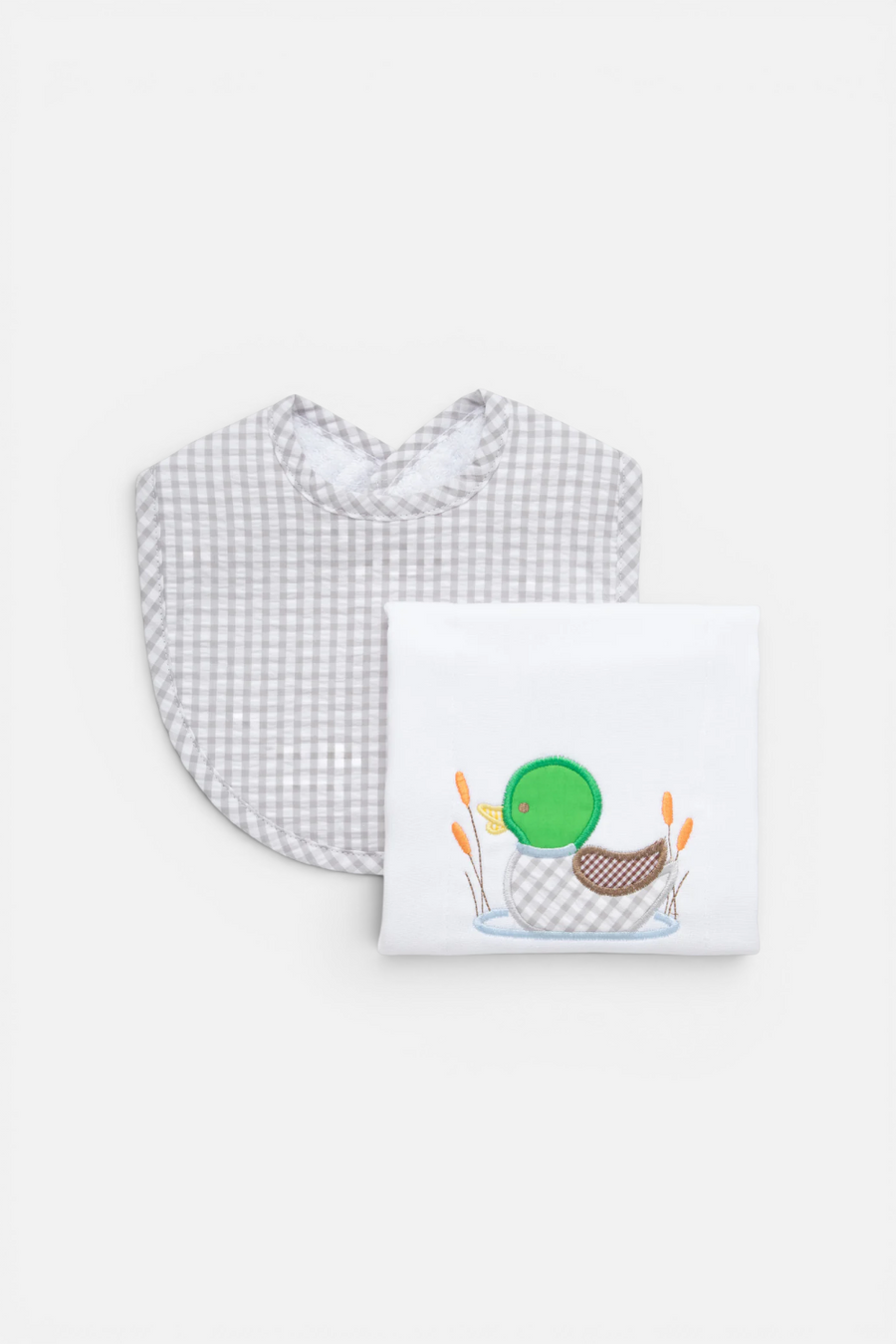 3 Marthas Mallard Bib & Burp Box Set – front view