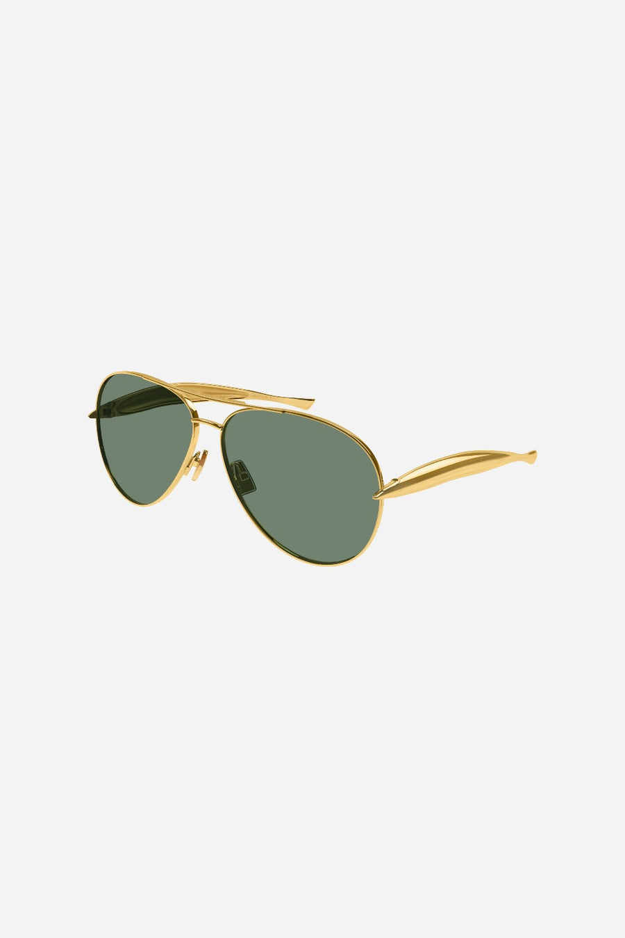Bottega Veneta Gold Aviator Sunglasses - Bv1305s-001 64