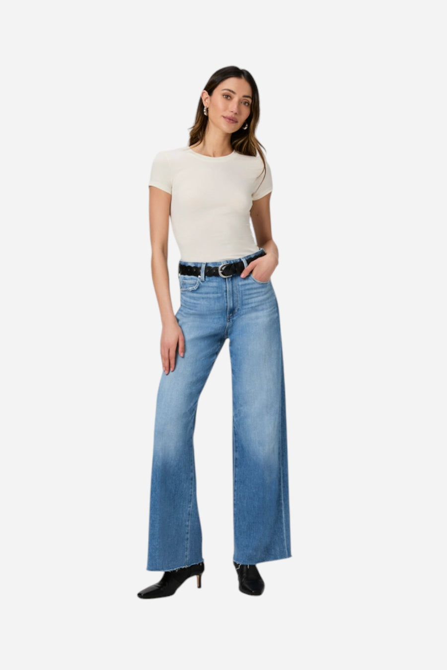 Paige Anessa 31" Wide Leg Jean in Mesmerize