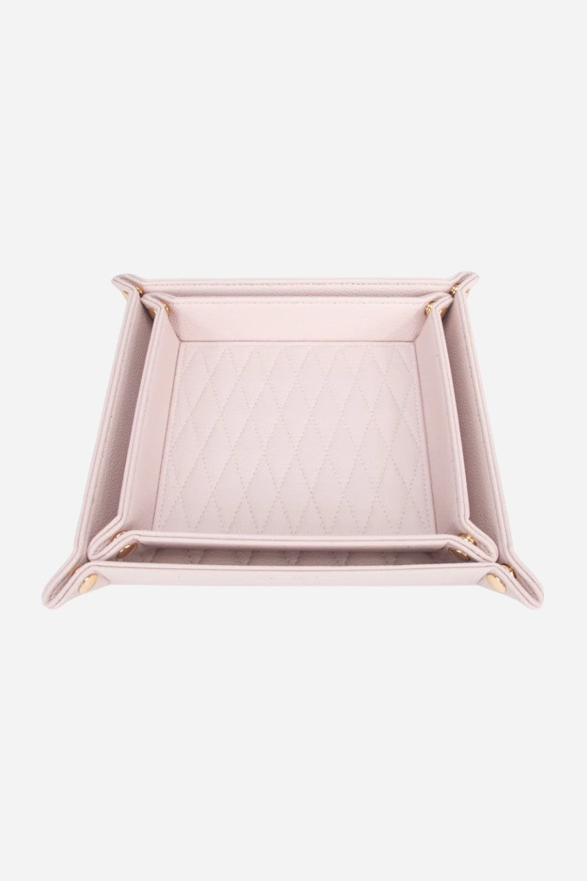 BROUK & CO. Leah 2 Piece Quilted Throw All Pale Pink