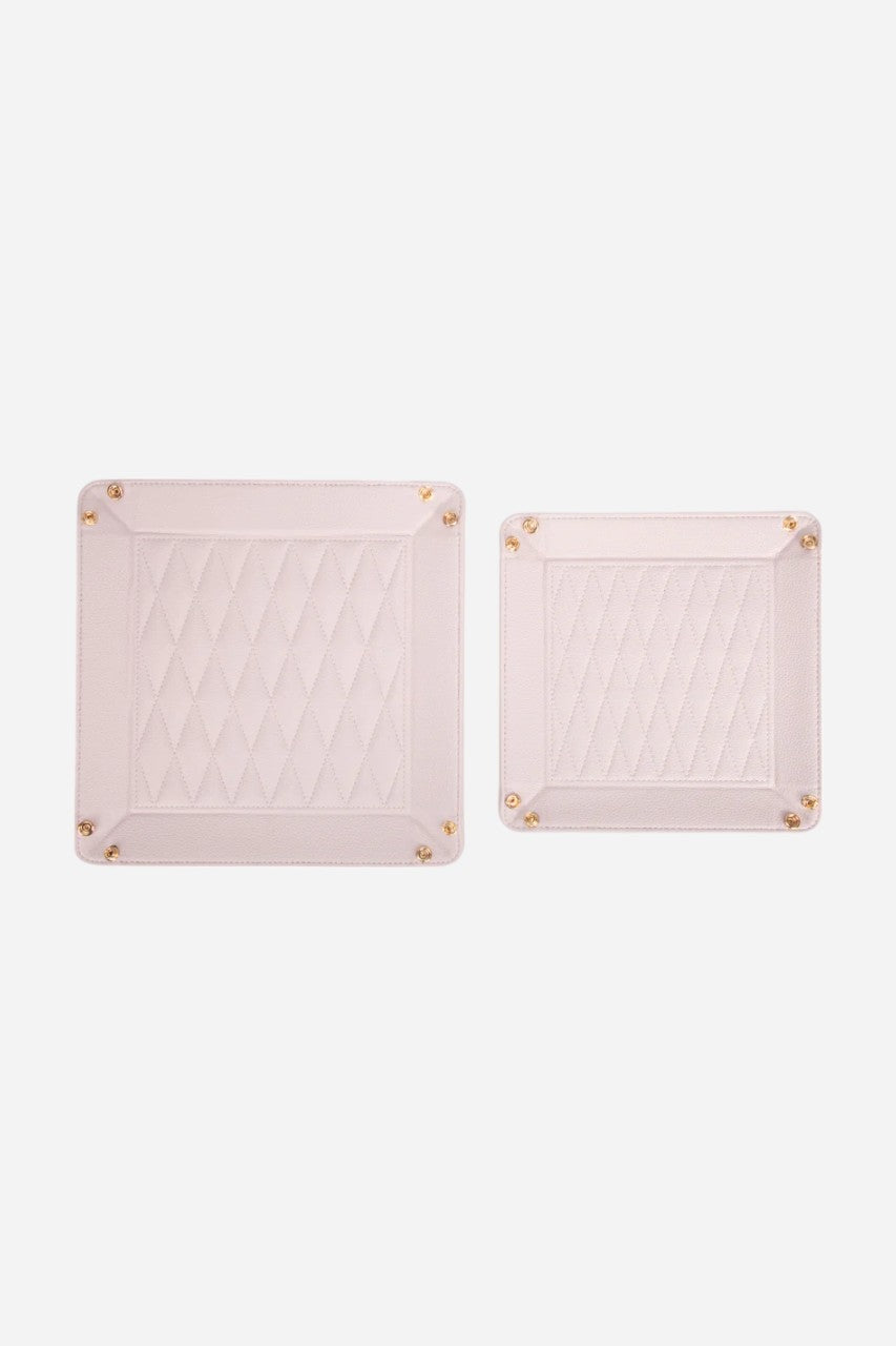 BROUK & CO. Leah 2 Piece Quilted Throw All Pale Pink