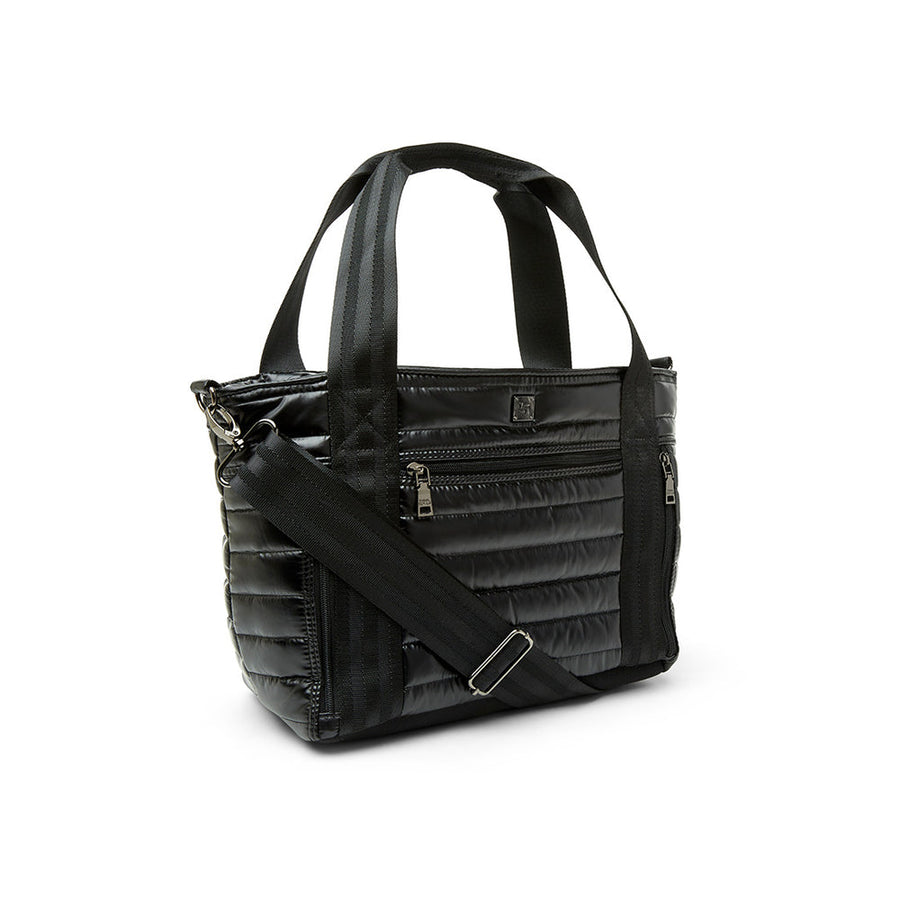 Think Royln Jr Jetset Wingman Handbag in Pearl Black