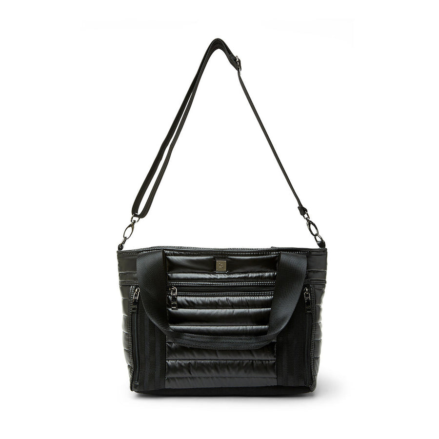 Think Royln Jr Jetset Wingman Handbag in Pearl Black