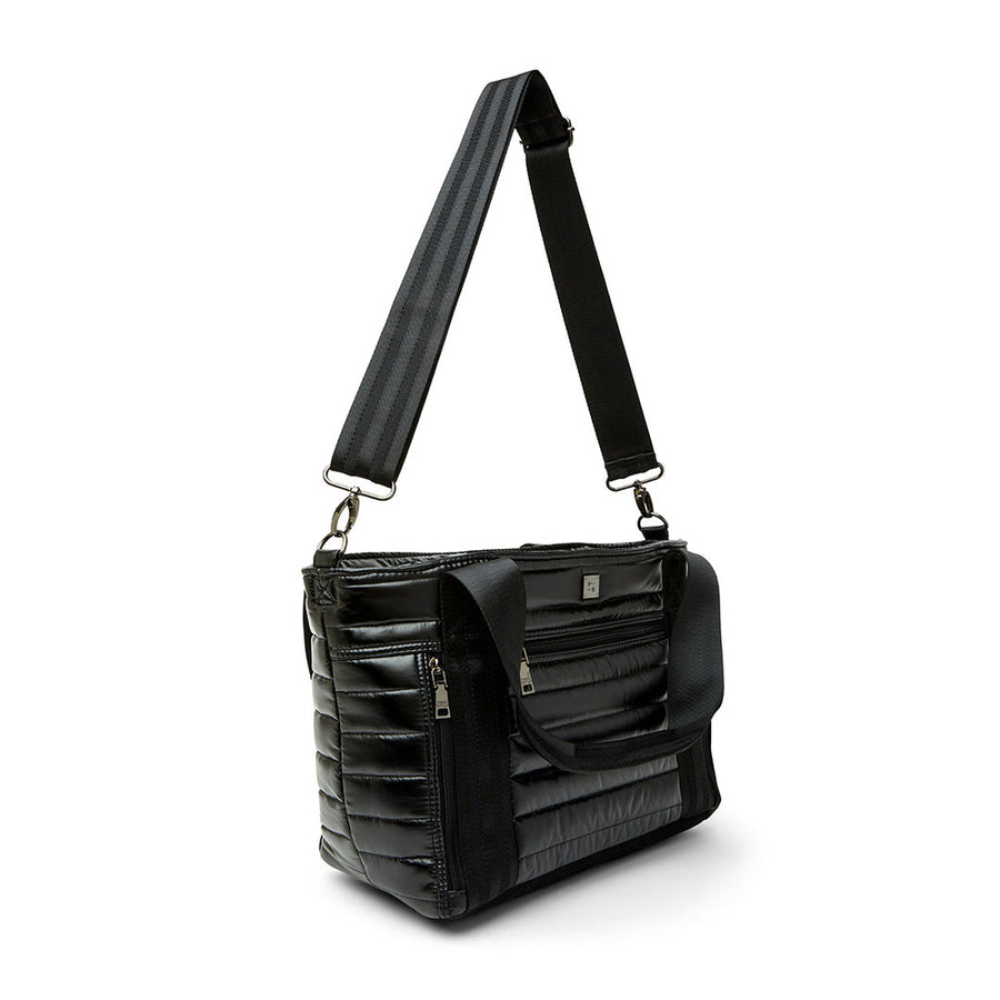 Think Royln Jr Jetset Wingman Handbag in Pearl Black