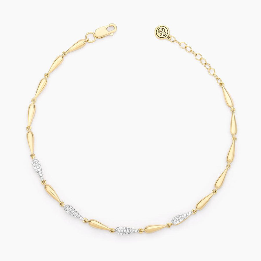 Ella Stein Raindrops Falling Chain Bracelet in Gold