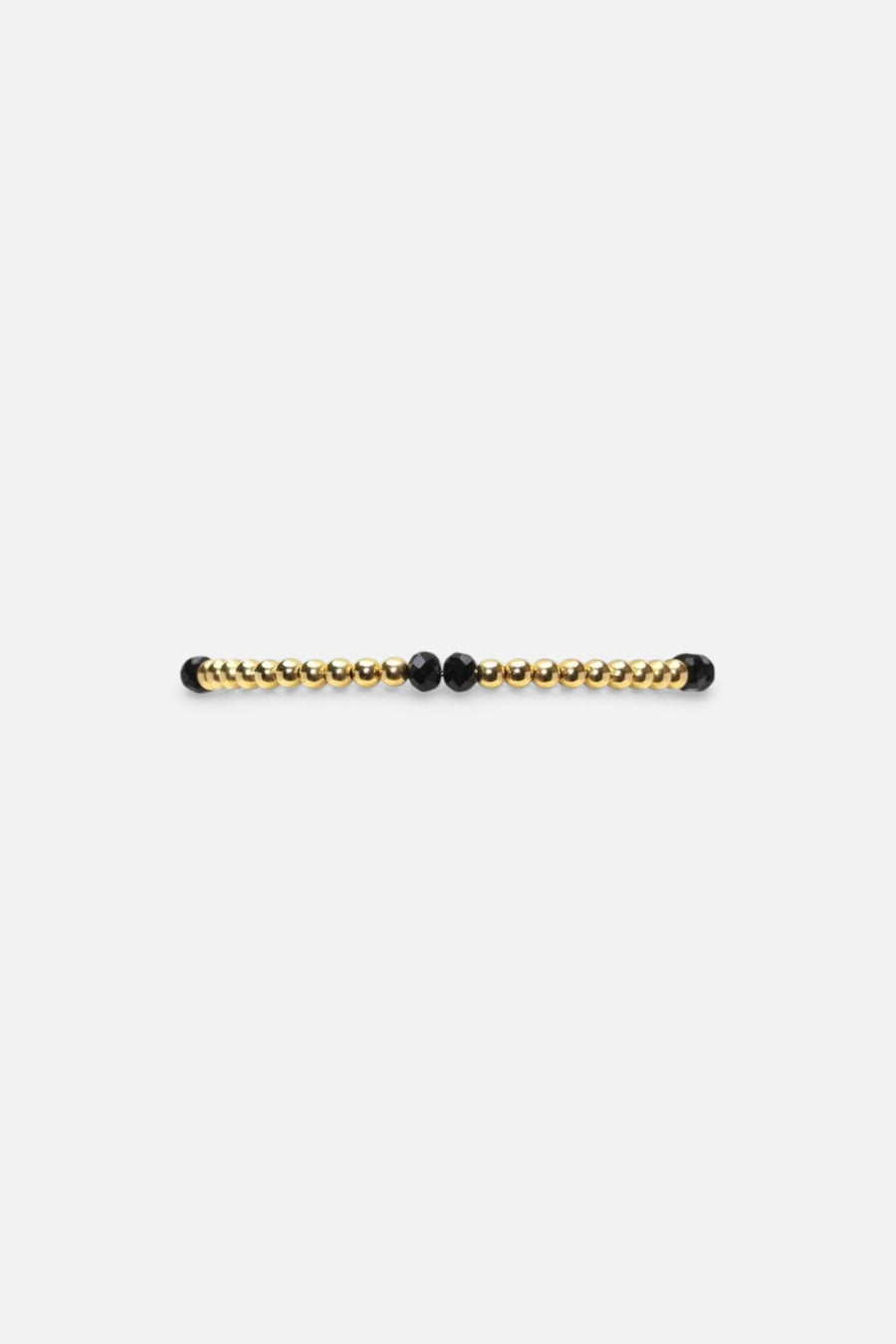 3mm Yellow Gold Filled Spinel Pattern Bracelet – front view