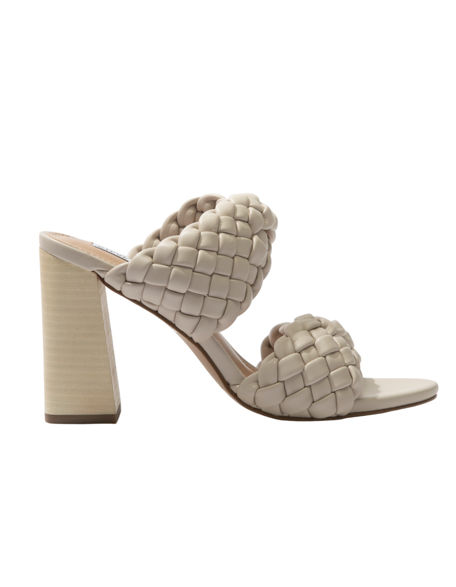Steve Madden Twisted Block Heels in Bone