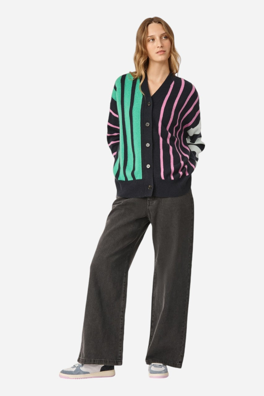 Oncept Whitney Cardigan Indigo Stripe – CHROME