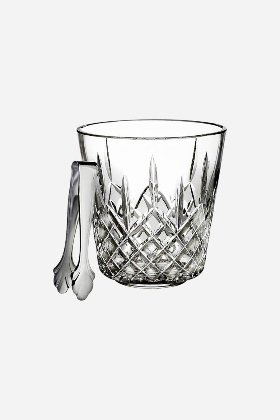 Waterford Lismore Ice Bucket with Tongs 7.5''