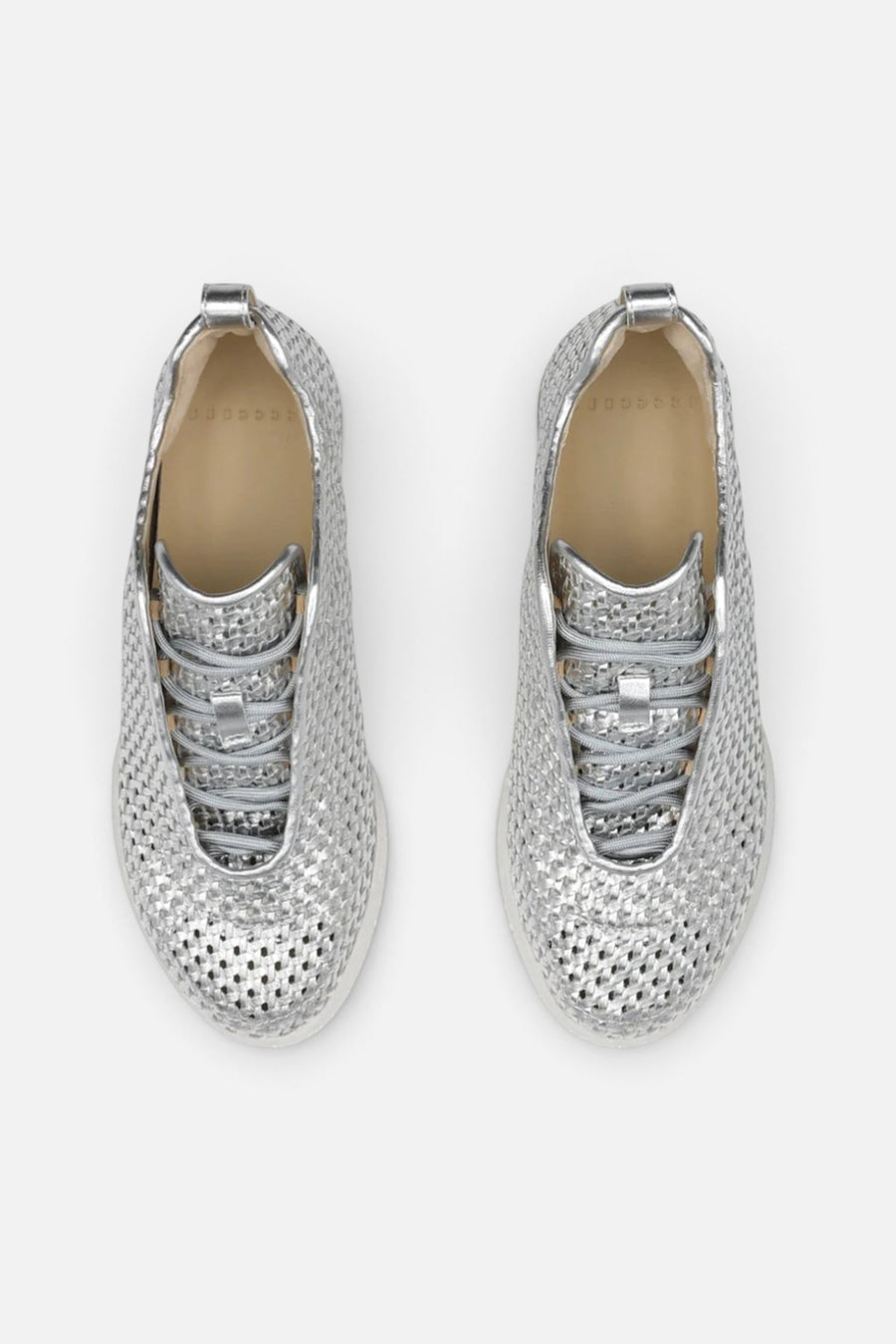 4ccccees Women's Bubble Hay in Silver – top view