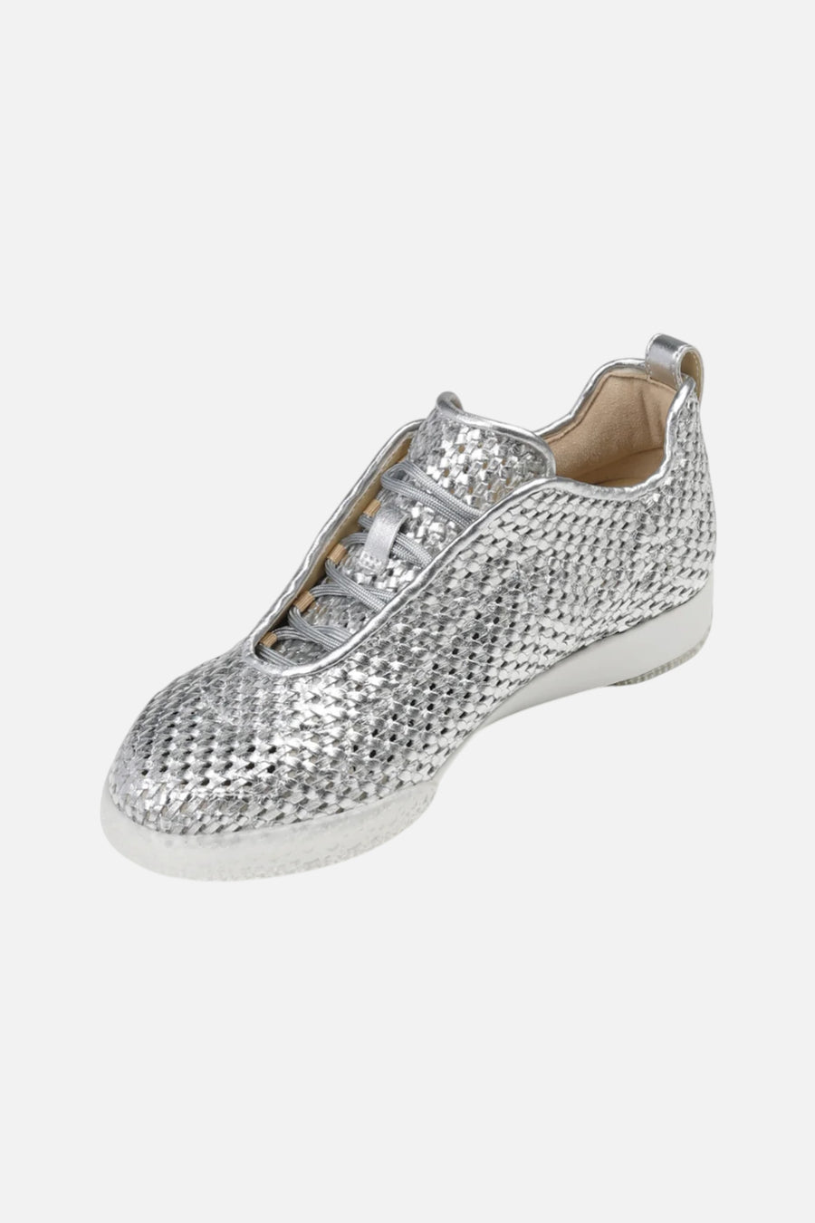 4ccccees Women's Bubble Hay in Silver – three-quarter view