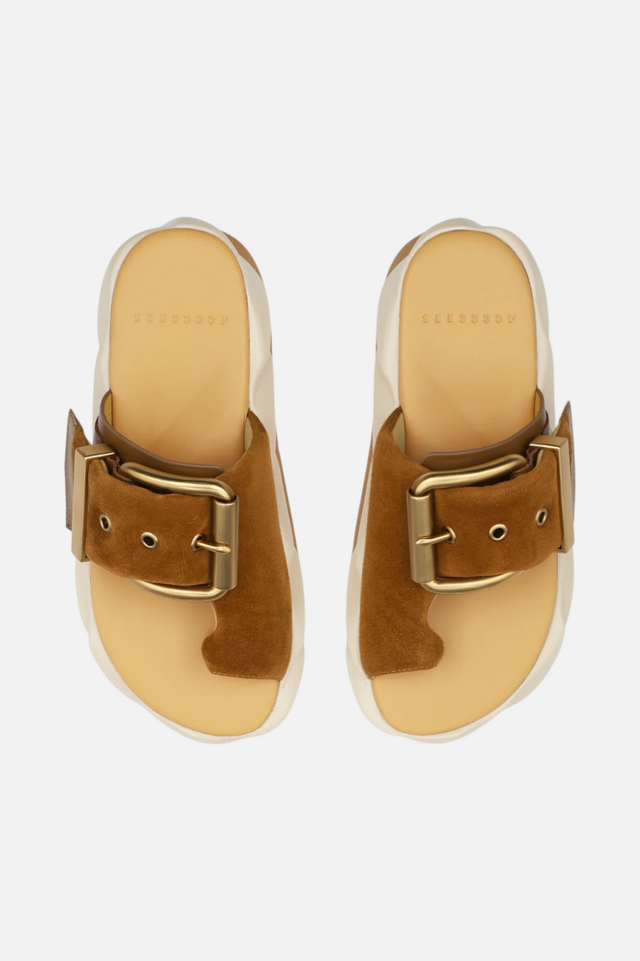 4ccccees Women's Mellow Glow in Soft Brown – detail