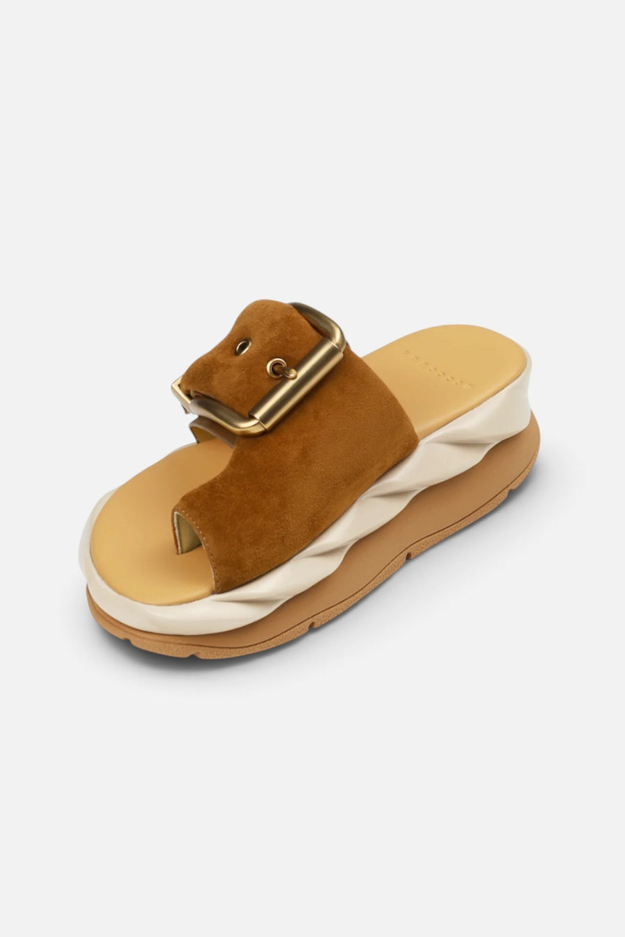 4ccccees Women's Mellow Glow in Soft Brown – three-quarter view