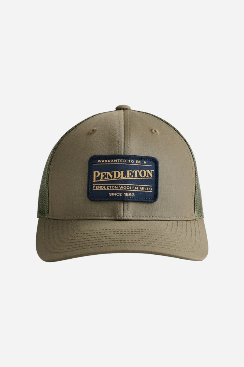 Pendleton Patch Trucker Hat in Loden