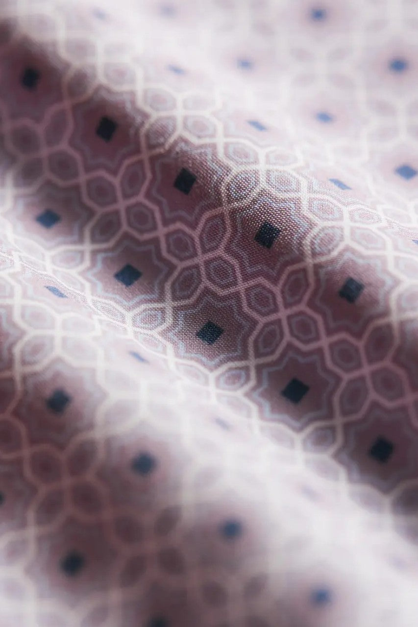 7 Diamonds Eldon Short Sleeve Shirt in Dusty Mauve