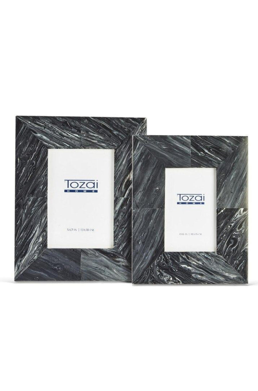 5 x 7 Baltic Grey Marble Frame – back view