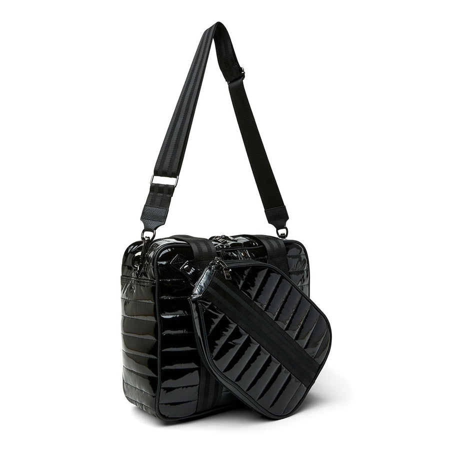 Think Royln Sporty Spice Pickleball Bag in Black Patent