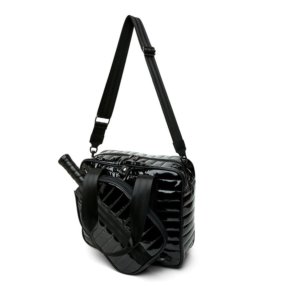 Think Royln Sporty Spice Pickleball Bag in Black Patent