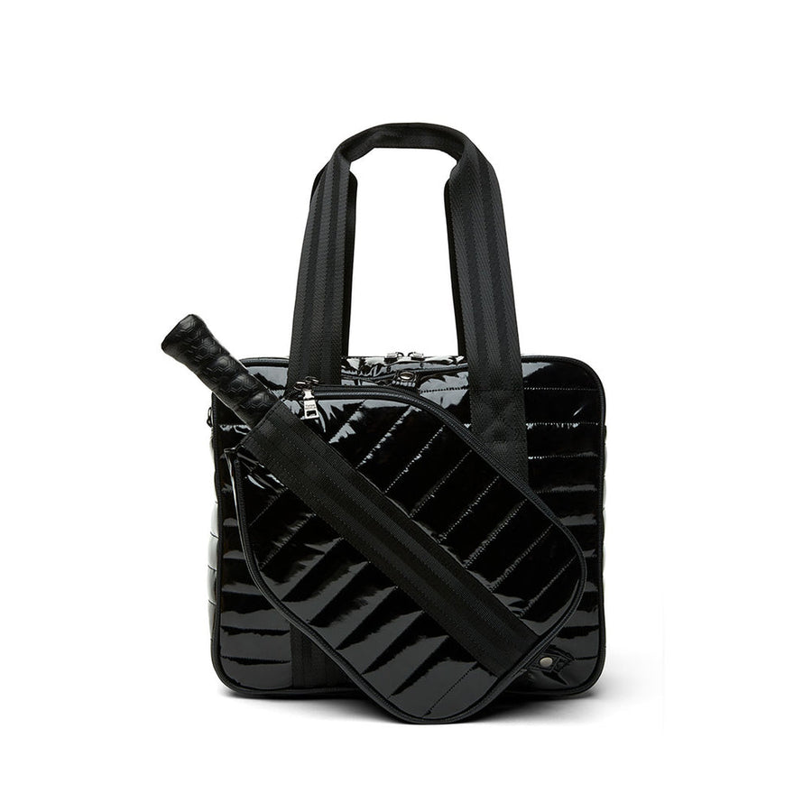 Think Royln Sporty Spice Pickleball Bag in Black Patent