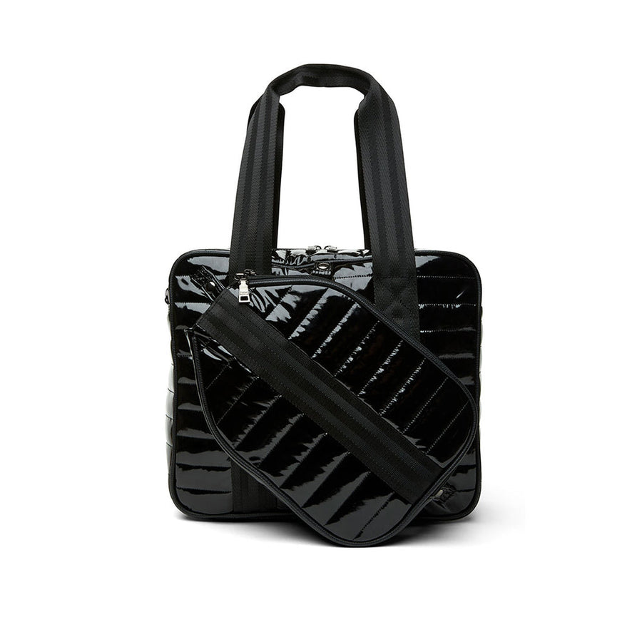 Think Royln Sporty Spice Pickleball Bag in Black Patent