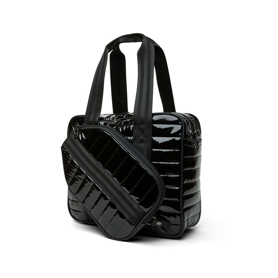 Think Royln Sporty Spice Pickleball Bag in Black Patent