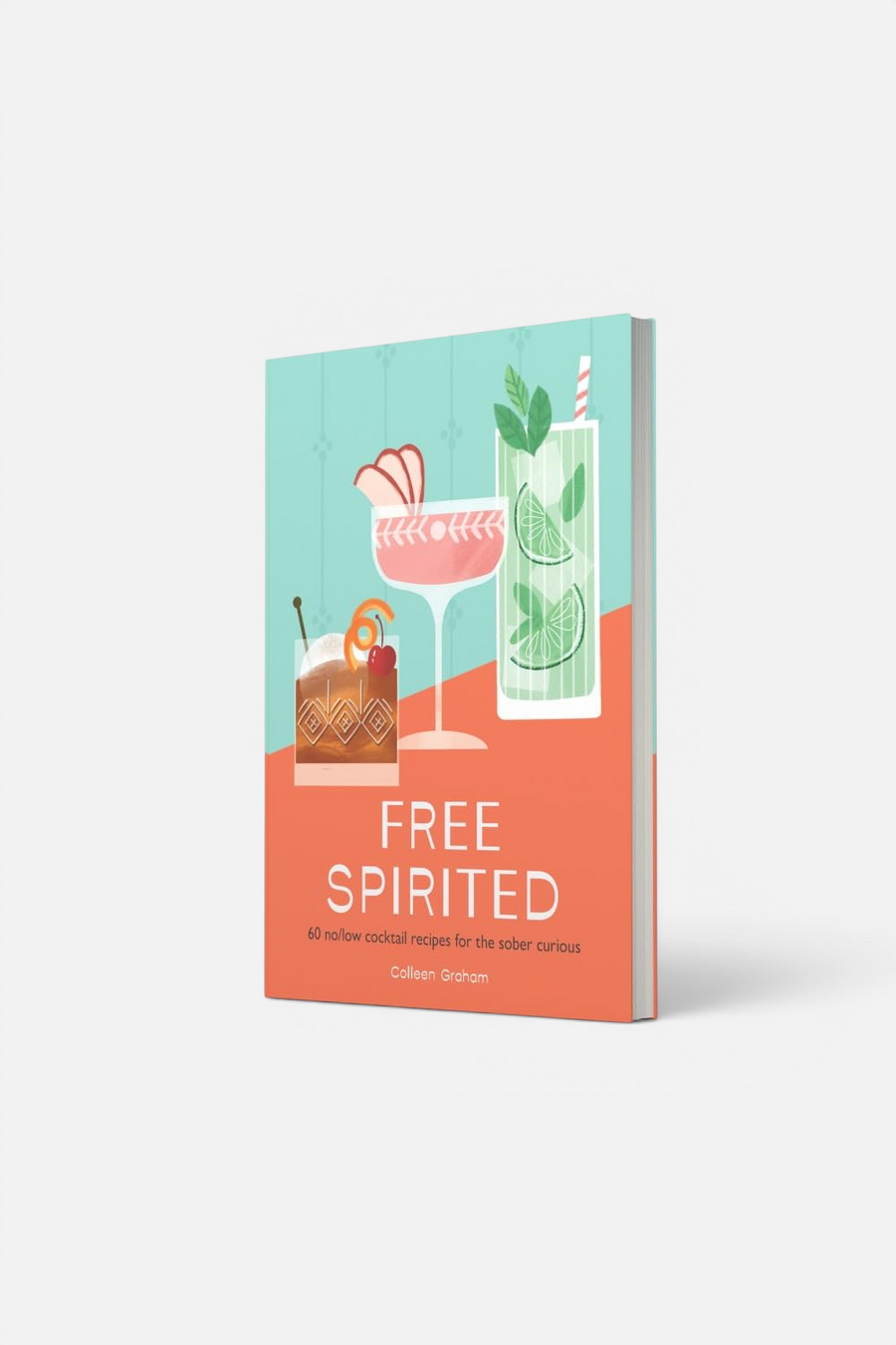 HarperCollins Free Spirited cocktail recipe book, hardcover cover