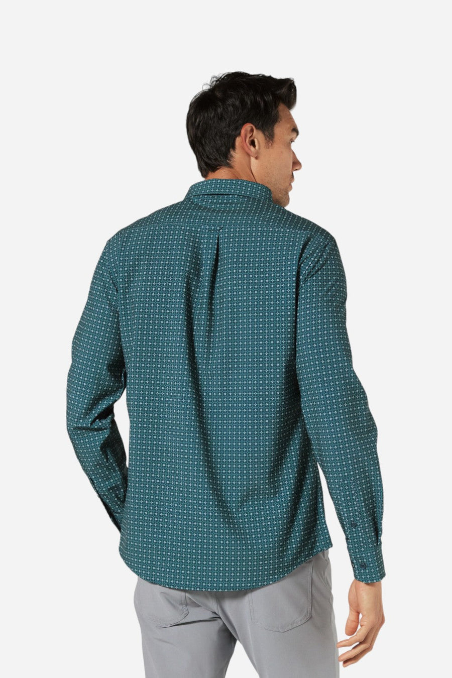 7 Diamond Emerie Long Sleeve Teal – back view