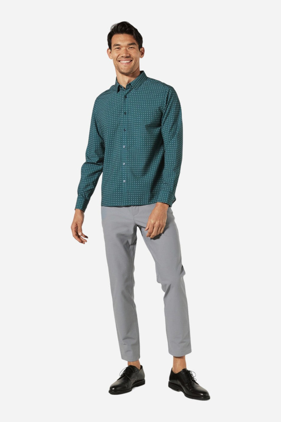 7 Diamond Emerie Long Sleeve Teal – on model