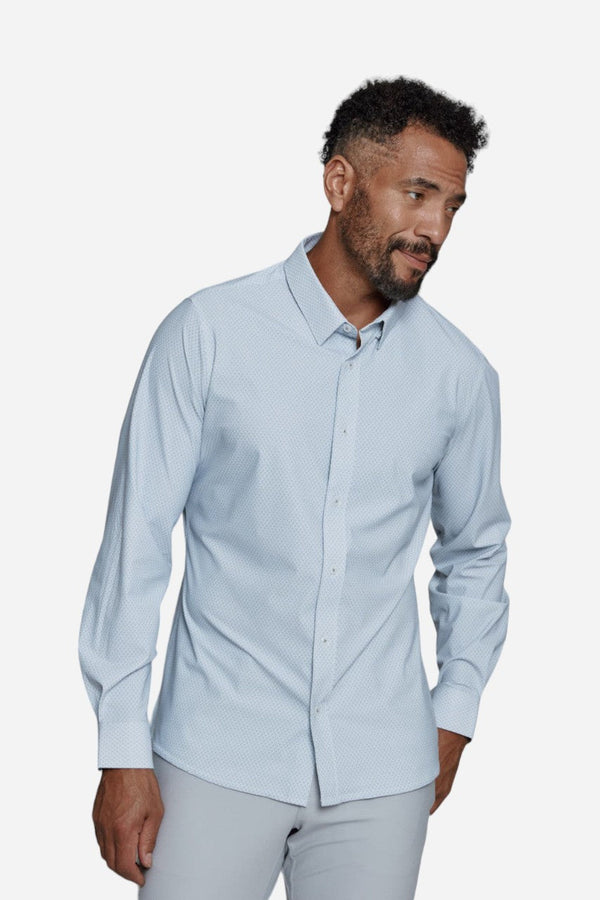 7 Diamonds Adler Long Sleeve Shirt in Light Grey