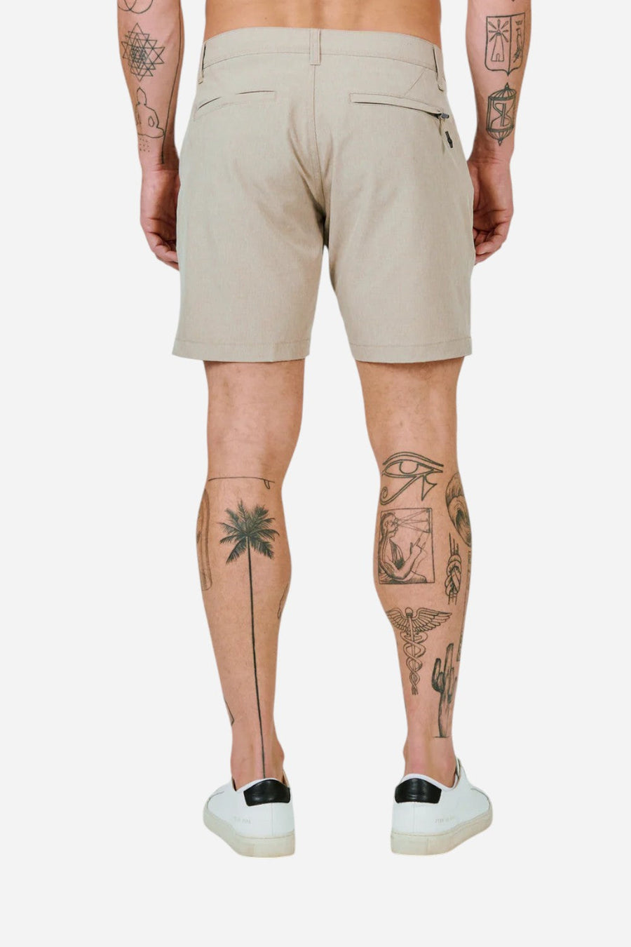 7 Diamonds Aeroplane 7" Short in Khaki – side view