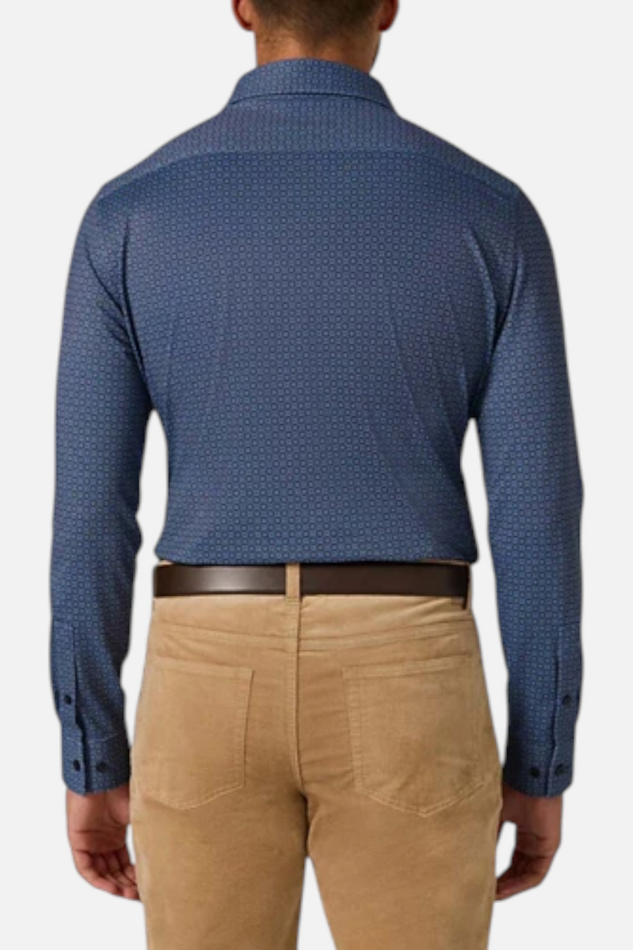 7 Diamonds Alba Long Sleeve Button Up Shirt in Navy – side view